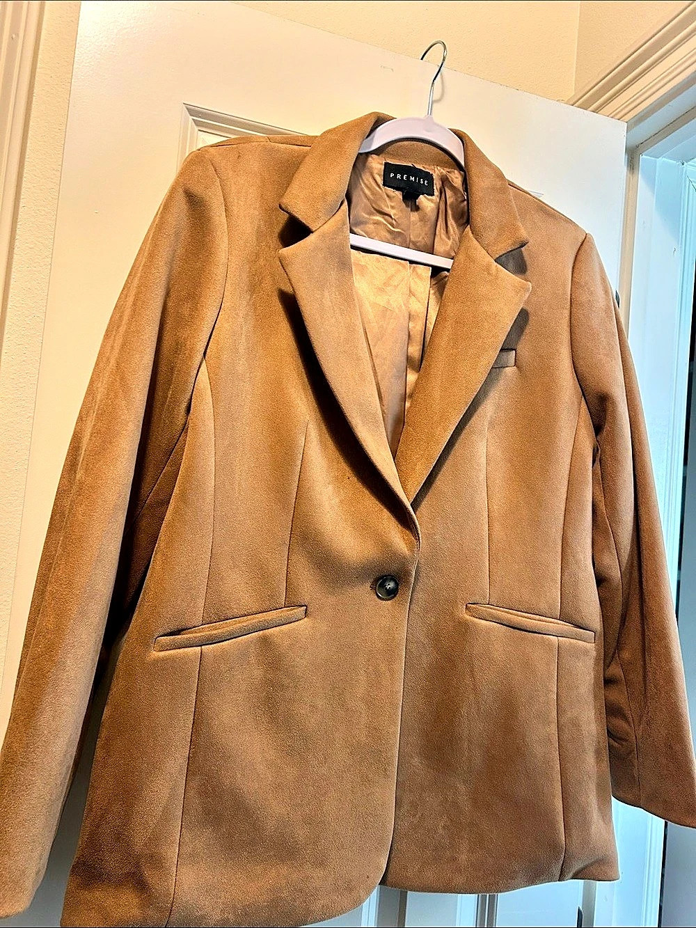 Premise Women's Blazer in Brown Size Large